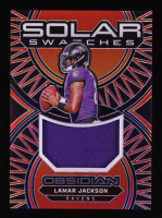 Lamar Jackson 2024 Panini Obsidian Solar Swatches #16 at PristineAuction.com