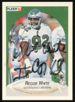 Reggie White Signed 1990 Fleer #93 (Beckett) at PristineAuction.com