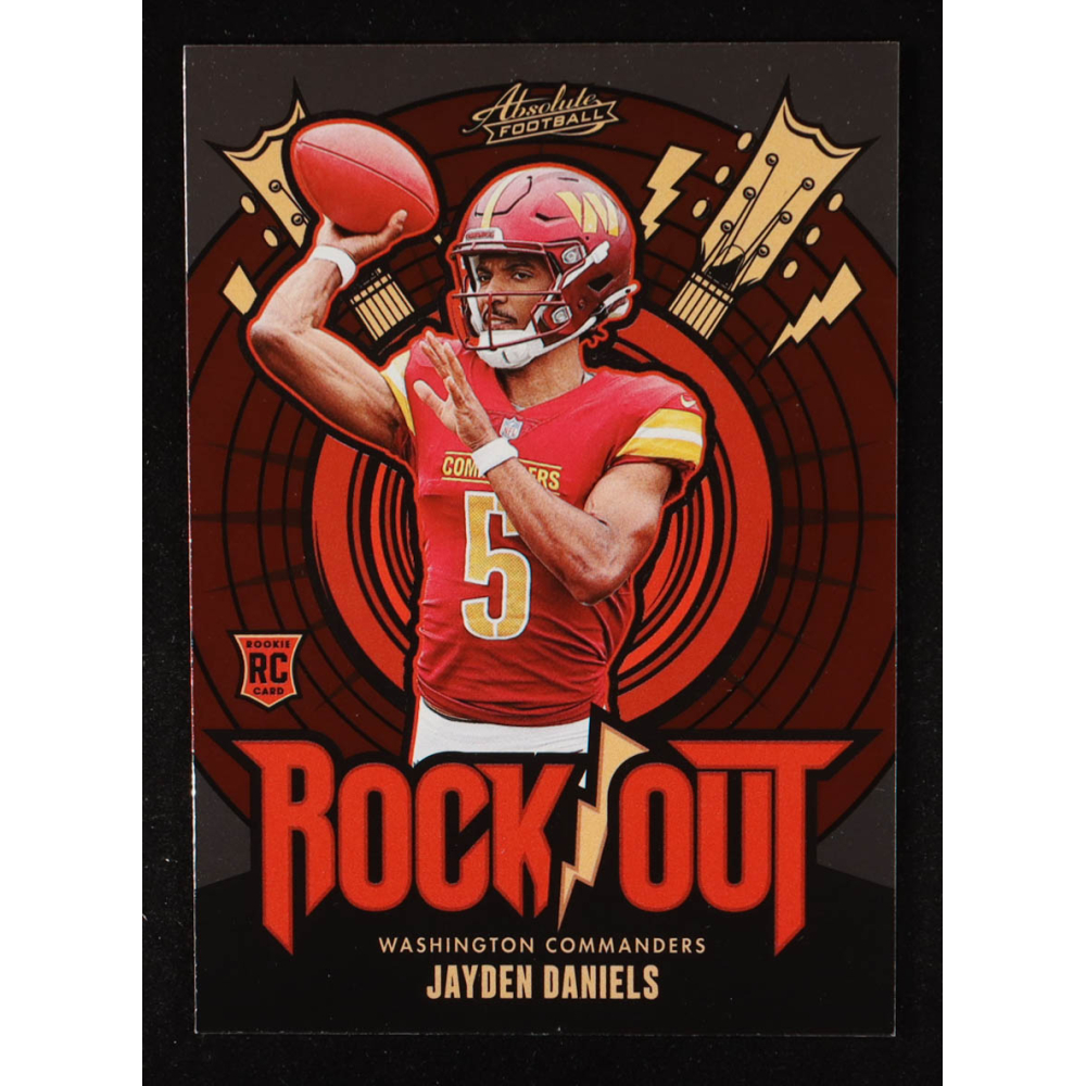 Jayden Daniels 2024 Absolute Rock Out #19 RC at PristineAuction.com