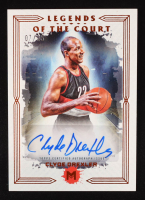 Clyde Drexler 2023-24 Topps Motif Legends of the Court Signatures Cadmium Orange #LCSLW #07/25 at PristineAuction.com