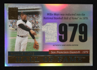 Willie Mays 2004 Topps Tribute Hall of Fame Game-Worn Memorabilia #TR-WM4 at PristineAuction.com