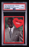 I Like Your Style 1991 Cleo Michael Jordan Valentines #4 (PSA 9) at PristineAuction.com