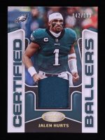 Jalen Hurts 2023 Certified Certified Ballers Mirror #4 #42/199 at PristineAuction.com