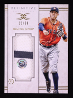 Carlos Correa 2017 Topps Definitive Collection Jumbo Relics #DJRCCC #35/50 at PristineAuction.com