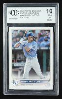 Bobby Witt Jr. 2022 Topps Base Set Photo Variations #660 Factory RC (BCCG 10) at PristineAuction.com
