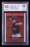 Paul Skenes 2024 Leaf Collective Promo Leaf Shimmer Orange #LB5 RC #84/299 (BCCG 10) at PristineAuction.com