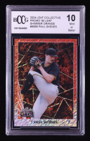 Paul Skenes 2024 Leaf Collective Promo '90 Leaf Shimmer Orange #90B5 RC #292/299 (BCCG 10) at PristineAuction.com