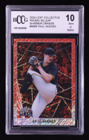 Paul Skenes 2024 Leaf Collective Promo '90 Leaf Shimmer Orange #90B5 RC #183/299 (BCCG 10) at PristineAuction.com
