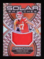 Travis Kelce 2024 Panini Obsidian Solar Swatches Silver #28 #19/99 at PristineAuction.com