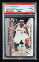 LeBron James 2003-04 Upper Deck Phenomenal Beginning #19 RC (PSA 9) at PristineAuction.com