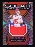 Patrick Mahomes II 2024 Panini Obsidian Solar Swatches Silver #9 #58/99 at PristineAuction.com