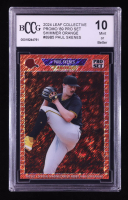 Paul Skenes 2024 Leaf Collective Promo '89 Pro Set Shimmer Orange #89B5 RC #12/299 (BCCG 10) at PristineAuction.com