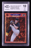 Paul Skenes 2024 Leaf Collective Promo '89 Pro Set Shimmer Orange #89B5 RC #155/299 (BCCG 10) at PristineAuction.com