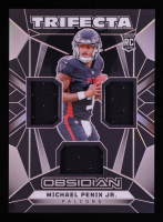 Michael Penix Jr. 2024 Panini Obsidian Trifecta Swatches #10 RC at PristineAuction.com