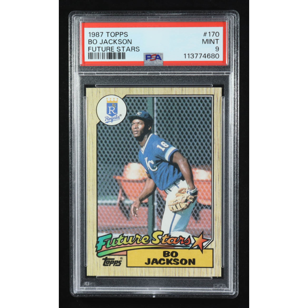 Bo Jackson 1987 Topps #170 RC (PSA 9) at PristineAuction.com