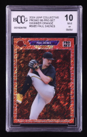 Paul Skenes 2024 Leaf Collective Promo '89 Pro Set Shimmer Orange #89B5 RC #29/299 (BCCG 10) at PristineAuction.com