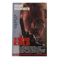 Brian Bosworth Signed "Stone Cold" 11x17 Poster (Schwartz) at PristineAuction.com