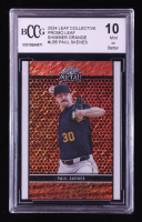 Paul Skenes 2024 Leaf Collective Promo Leaf Shimmer Orange #LB5 RC #265/299 (BCCG 10) at PristineAuction.com