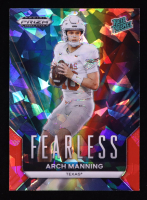 Arch Manning 2024 Panini Prizm Draft Picks Fearless Red Ice #23 RC at PristineAuction.com