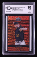Paul Skenes 2024 Leaf Collective Promo Leaf Shimmer Orange #LB5 RC #178/299 (BCCG 10) at PristineAuction.com