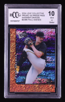 Paul Skenes 2024 Leaf Collective Promo '00 Press Pass Shimmer Orange #20B5 RC #6/299 (BCCG 10) at PristineAuction.com