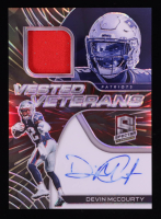 Devin McCourty 2020 Panini Spectra Vested Veterans Jersey Autographs Hyper #1 #53/60 at PristineAuction.com