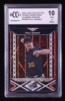 Paul Skenes 2024 Leaf Collective Promo Press Pass Shimmer Orange #PPB5 RC #211/299 (BCCG 10) at PristineAuction.com