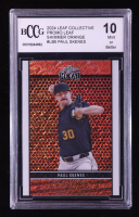 Paul Skenes 2024 Leaf Collective Promo Leaf Shimmer Orange #LB5 RC #268/299 (BCCG 10) at PristineAuction.com