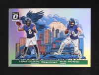 Lamar Jackson / Mark Andrews 2024 Donruss Optic Downtown Duos #8 at PristineAuction.com