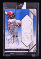 Paul Goldschmidt 2022 Topps Luminaries Home Run Kings Autograph Relics Blue #HRKARPG #7/10 at PristineAuction.com