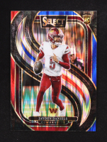 Jayden Daniels 2024 Select Prizm Red and Blue Shock #112 RC at PristineAuction.com