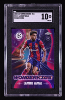 Lamine Yamal 2023-24 Topps Chrome UEFA Club Competitions Wonderkids #WK3 RC (SGC 10) at PristineAuction.com