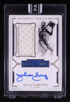 Julius Erving 2015-16 Panini National Treasures Lasting Legacies Jersey Autographs #LLJE / 2021 Black Box #1/1 at PristineAuction.com