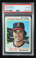 Nolan Ryan 1978 Topps  Record Breaker #6 (PSA 8) at PristineAuction.com