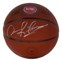 Dennis Rodman Signed Pistons Logo Basketball (Schwartz) at PristineAuction.com