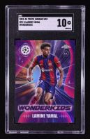 Lamine Yamal 2023-24 Topps Chrome UEFA Club Competitions Wonderkids #WK3 RC (SGC 10) at PristineAuction.com