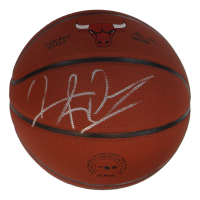 Dennis Rodman Signed Bulls Logo Basketball (Schwartz) at PristineAuction.com