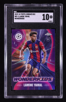 Lamine Yamal 2023-24 Topps Chrome UEFA Club Competitions Wonderkids #WK3 RC (SGC 10) at PristineAuction.com