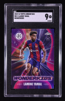 Lamine Yamal 2023-24 Topps Chrome UEFA Club Competitions Wonderkids #WK3 RC (SGC 9) at PristineAuction.com