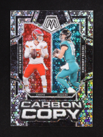 Patrick Mahomes II / Trevor Lawrence 2024 Panini Mosaic Carbon Copy No Huddle Silver #1 at PristineAuction.com