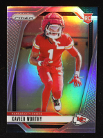 Xavier Worthy 2024 Prizm Silver Prizm #399 RC at PristineAuction.com