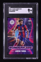 Lamine Yamal 2023-24 Topps Chrome UEFA Club Competitions Wonderkids #WK3 RC (SGC 9) at PristineAuction.com