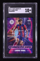 Lamine Yamal 2023-24 Topps Chrome UEFA Club Competitions Wonderkids #WK3 RC (SGC 10) at PristineAuction.com