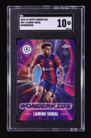 Lamine Yamal 2023-24 Topps Chrome UEFA Club Competitions Wonderkids #WK3 RC (SGC 10) at PristineAuction.com