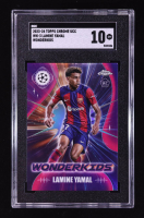 Lamine Yamal 2023-24 Topps Chrome UEFA Club Competitions Wonderkids #WK3 RC (SGC 10) at PristineAuction.com