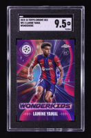 Lamine Yamal 2023-24 Topps Chrome UEFA Club Competitions Wonderkids #WK3 RC (SGC 9.5) at PristineAuction.com