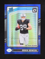 Brock Bowers 2024 Donruss Optic Blue Hyper #215 RR RC at PristineAuction.com