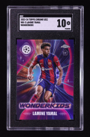 Lamine Yamal 2023-24 Topps Chrome UEFA Club Competitions Wonderkids #WK3 RC (SGC 10) at PristineAuction.com