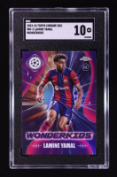 Lamine Yamal 2023-24 Topps Chrome UEFA Club Competitions Wonderkids #WK3 RC (SGC 10) at PristineAuction.com