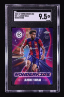 Lamine Yamal 2023-24 Topps Chrome UEFA Club Competitions Wonderkids #WK3 RC (SGC 9.5) at PristineAuction.com